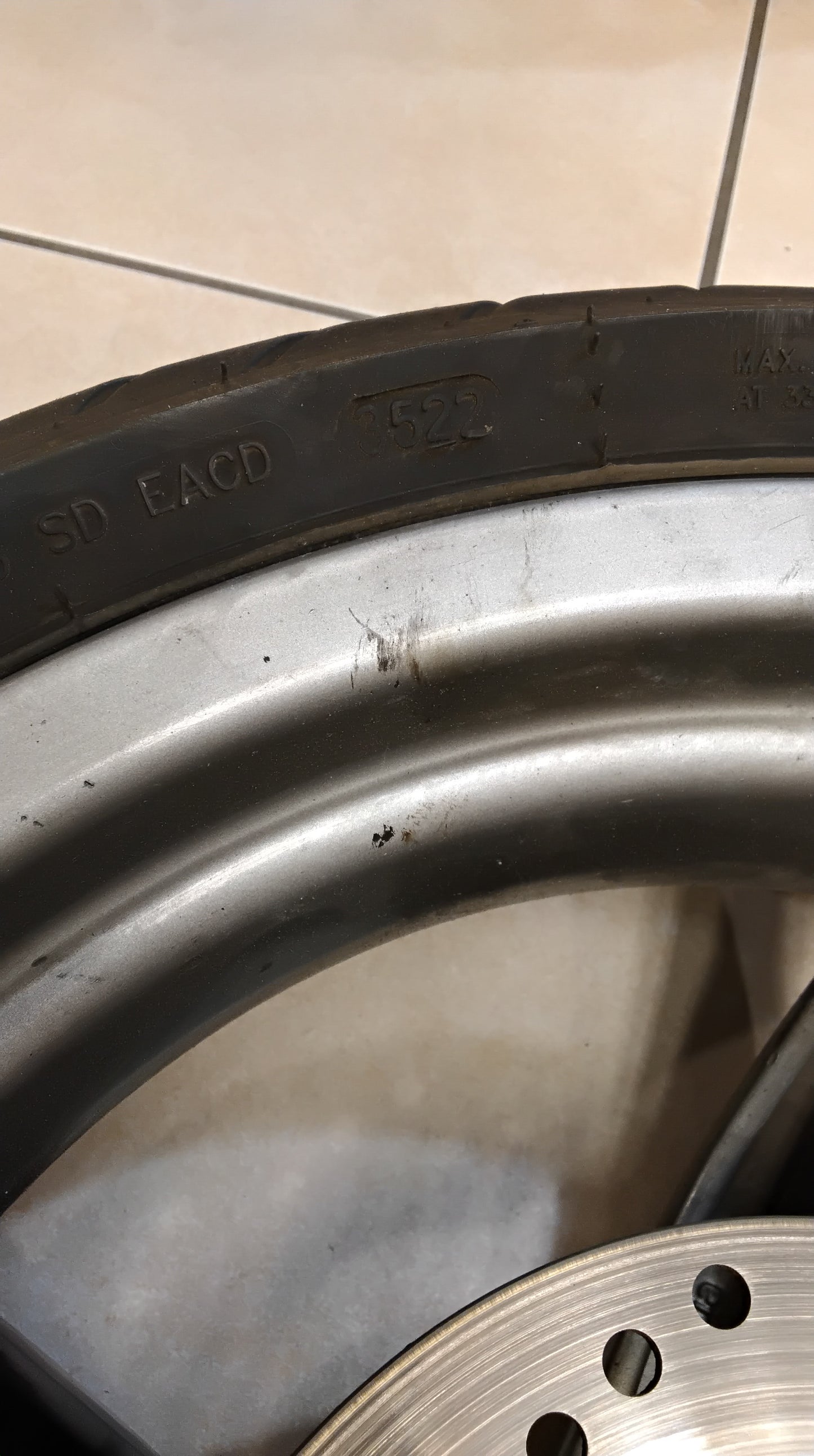 Aprilia sr 50 Factory Piaggio Di-Tech Felge hinten Hinterrad