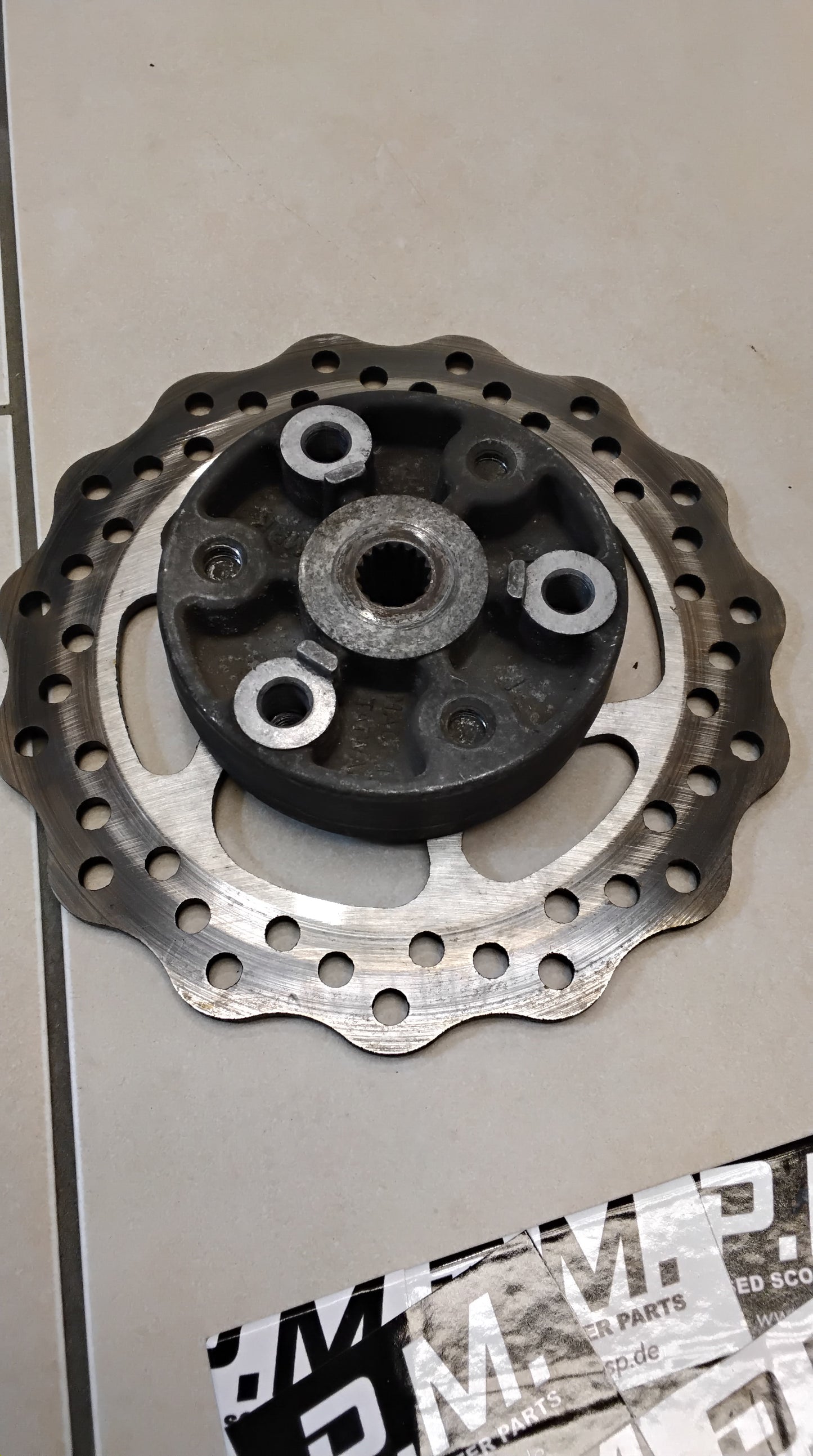 Aerox MBK Nitro Minarelli liegen Bremsscheibe Polini Oversized 202mm Radnabe Tuning