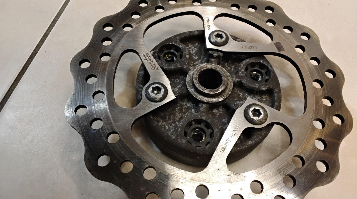 Aerox MBK Nitro Minarelli liegen Bremsscheibe Polini Oversized 202mm Radnabe Tuning