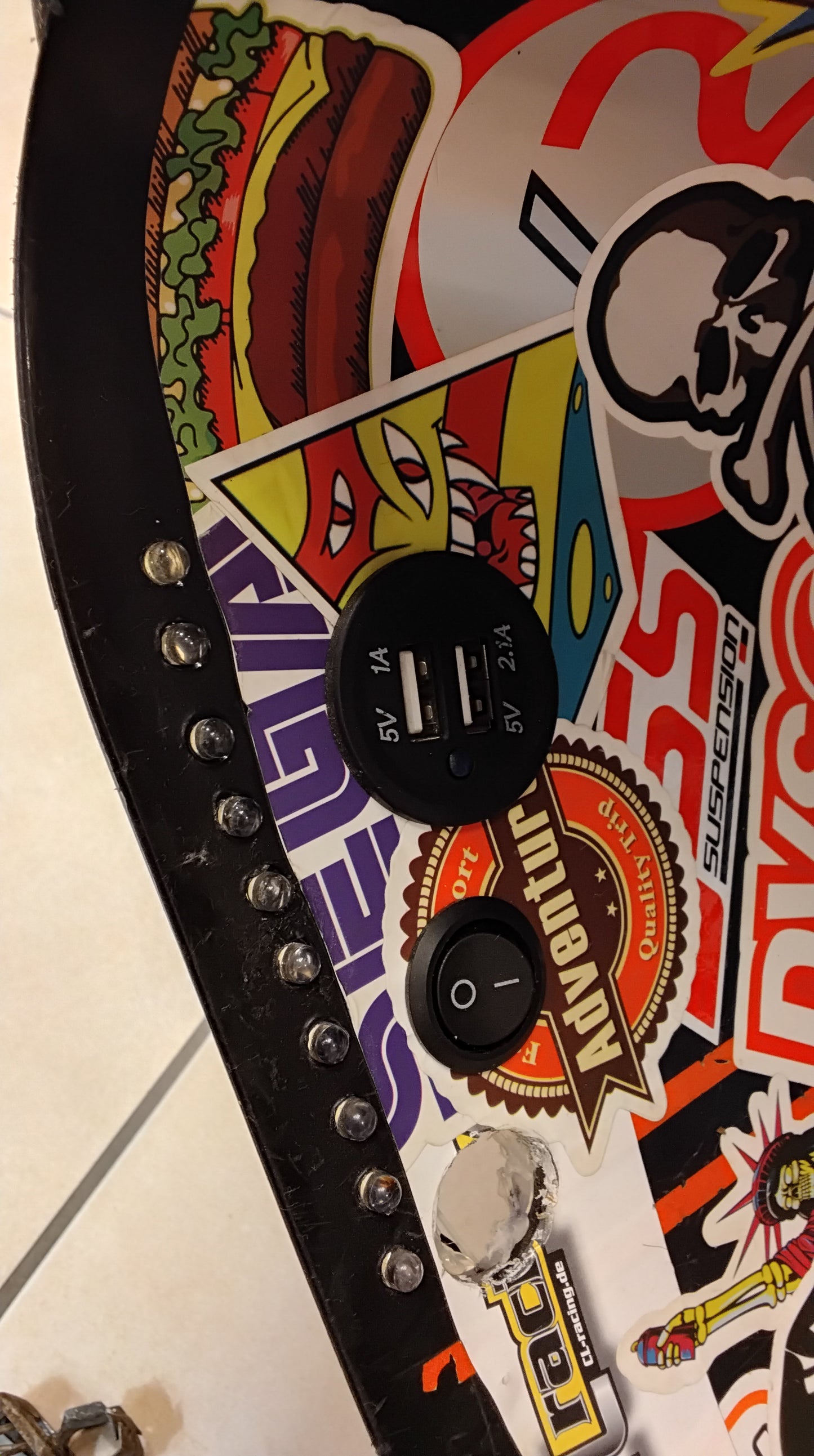 Yamaha Aerox MBK Nitro Helmfach Tuning oldschool