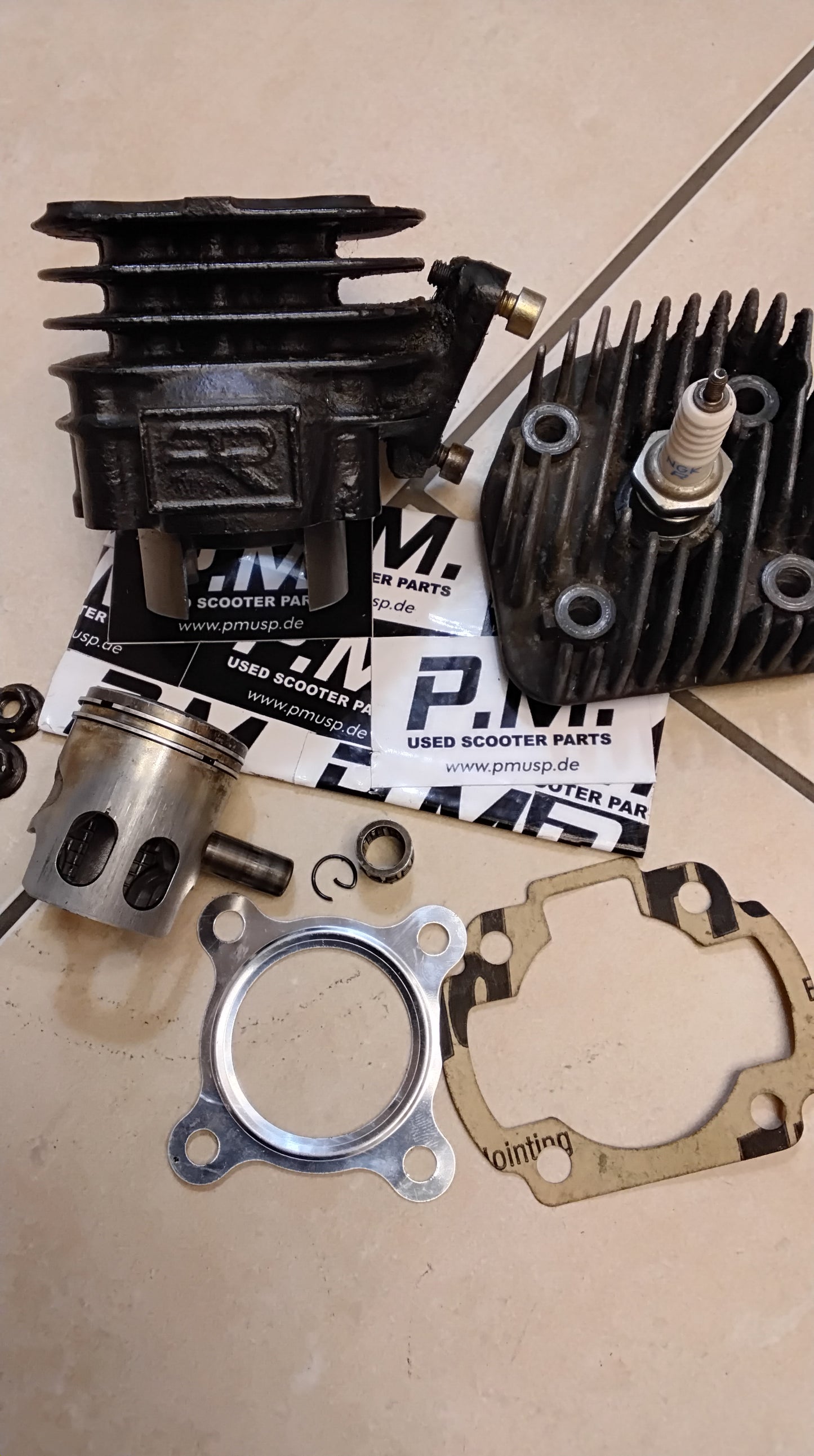 Zylinder D.R. Evolution Sport 50ccm Minarelli AC Luft gekühlt liegend MBK Yamaha Benelli Malaguti Aprilia