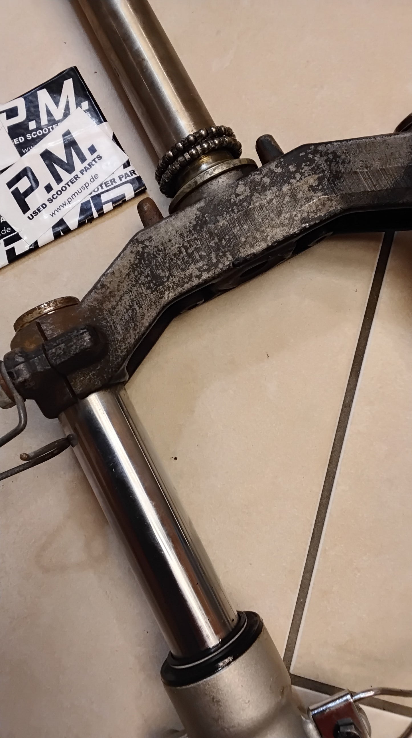 Benelli 491 Benelli K2 Gabelbrücke Gabelholme komplett top