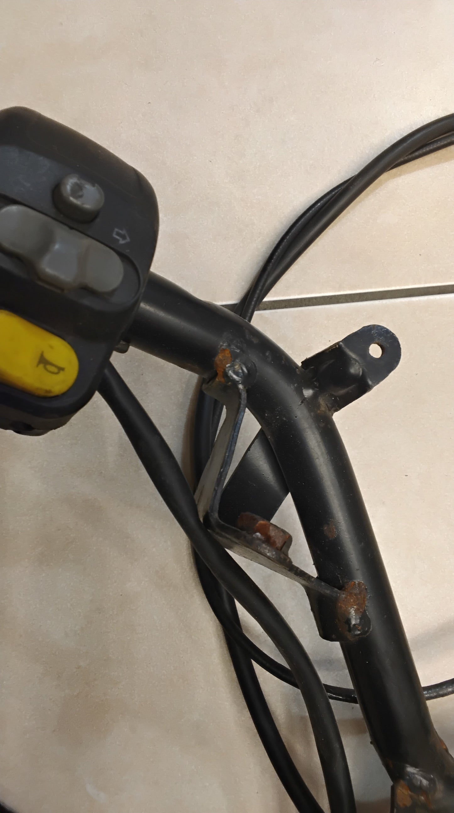 Benelli 491 Sport RR Minarelli Scheibenbremse Modelle Lenkrad schaltarmatur lenkradgriffe Gaszug Lichtschalter Bremslichtschalter Lenkrad komplett