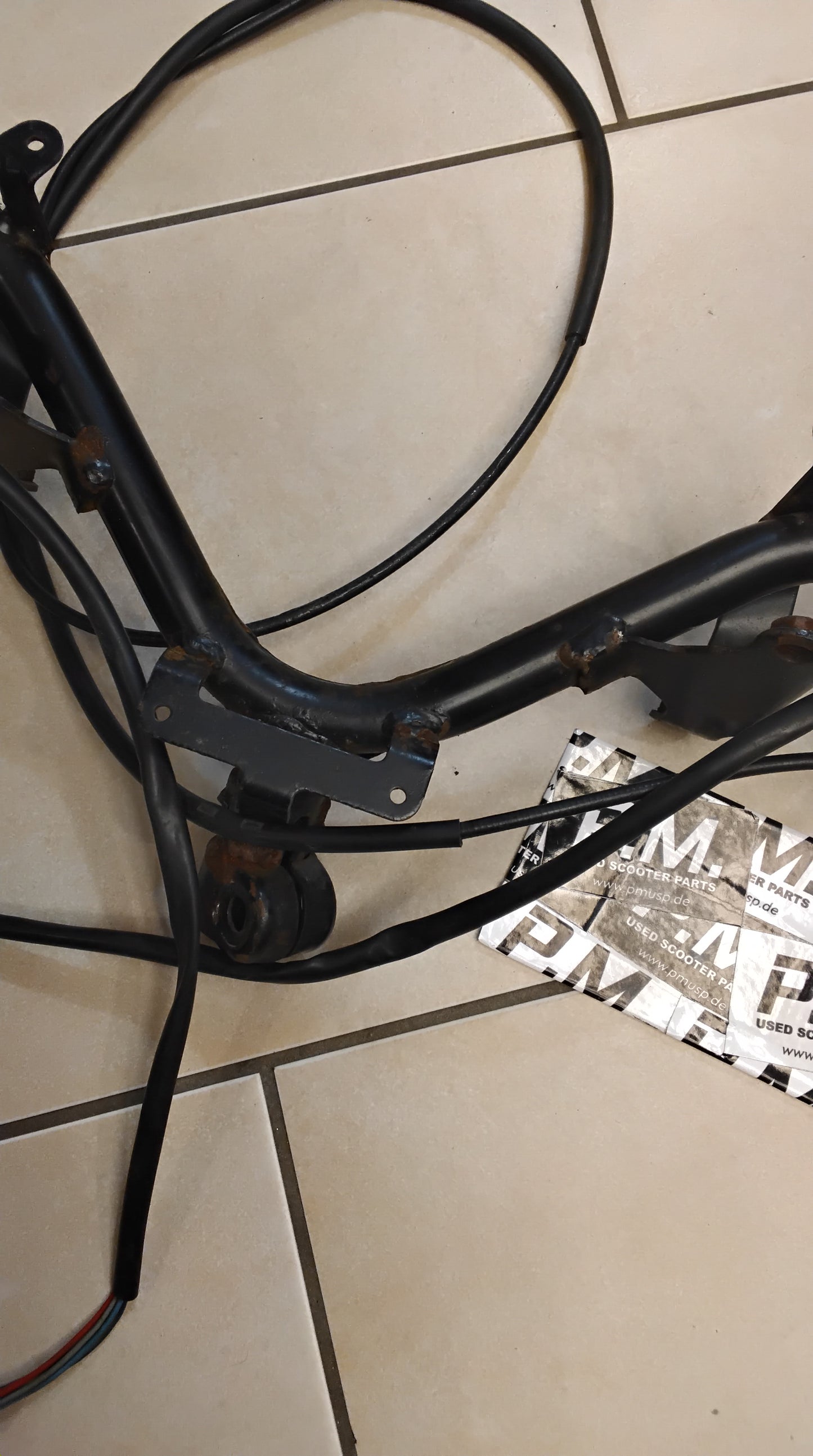 Benelli 491 Sport RR Minarelli Scheibenbremse Modelle Lenkrad schaltarmatur lenkradgriffe Gaszug Lichtschalter Bremslichtschalter Lenkrad komplett