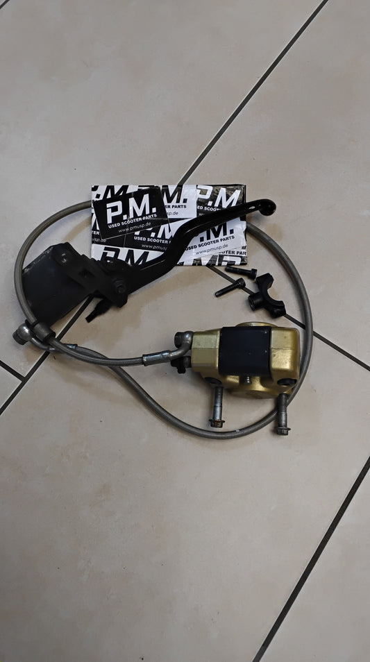 Aprilia sr 50 Factory Bremse vorne komplett Bremsgriffe Bremspumpe Bremsleitung Bremszange
