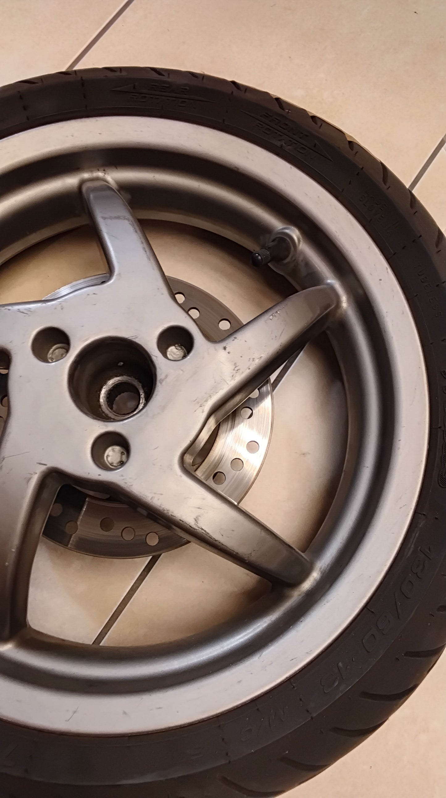 Aprilia sr 50 Factory Piaggio Di-Tech Felge hinten Hinterrad