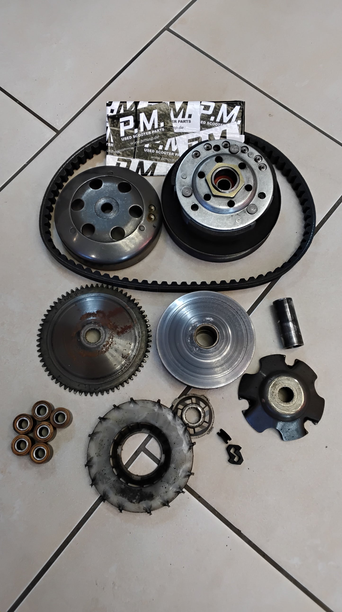 Piaggio Zip SP1 Piaggio Sfera Piaggio free 127 mm Wandler komplett Antrieb CVT Kupplung Keilriemen Variomatik