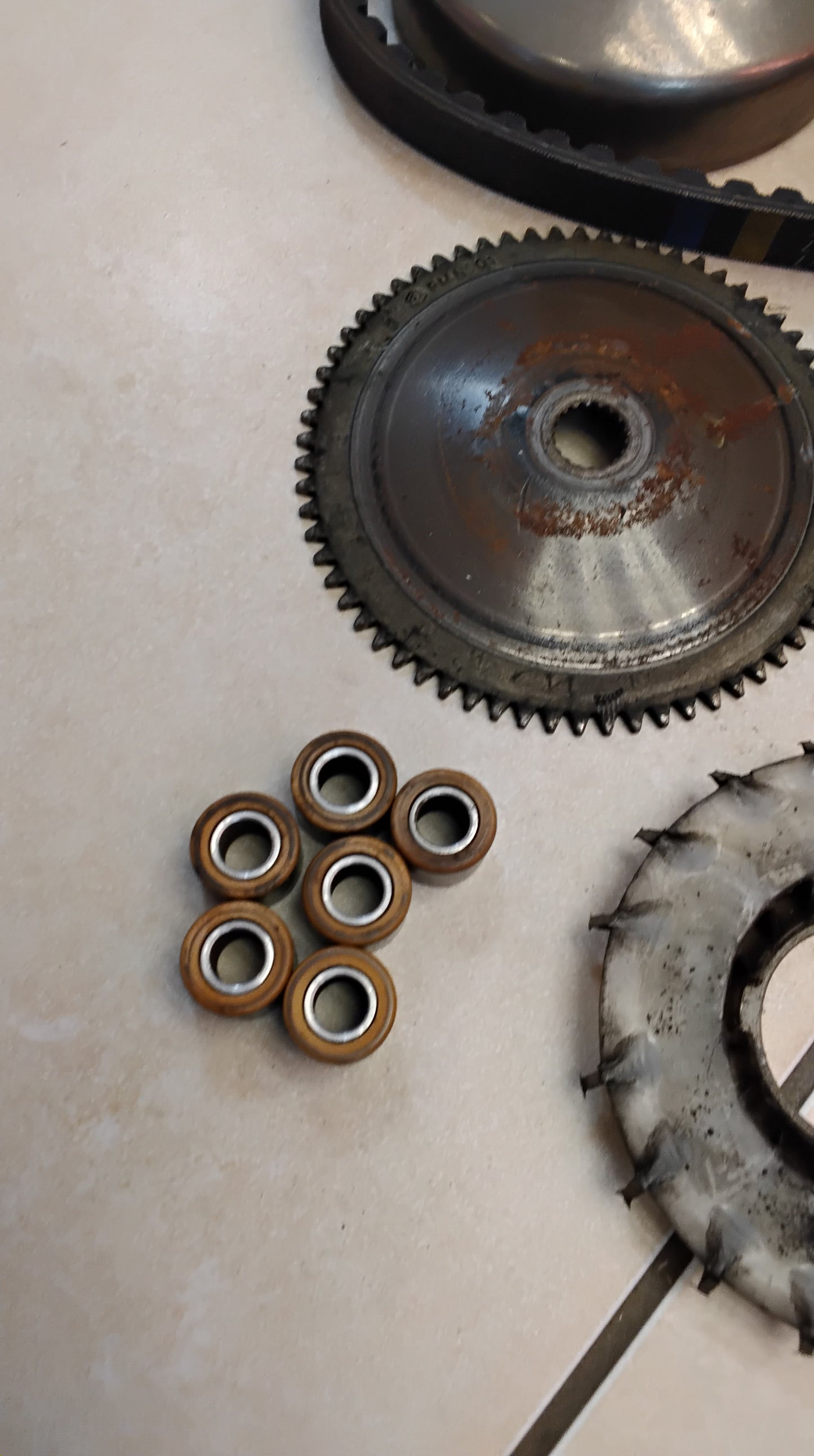 Piaggio Zip SP1 Piaggio Sfera Piaggio free 127 mm Wandler komplett Antrieb CVT Kupplung Keilriemen Variomatik