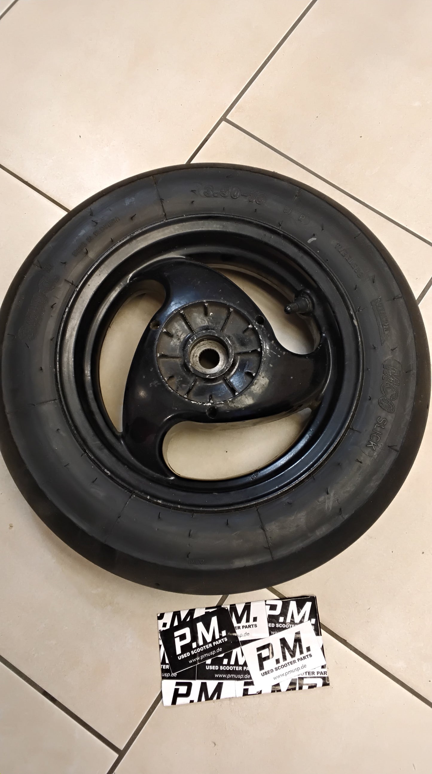 Piaggio TPH 125  Hinterrad Felge hinten Slick Reifen 10 Zoll