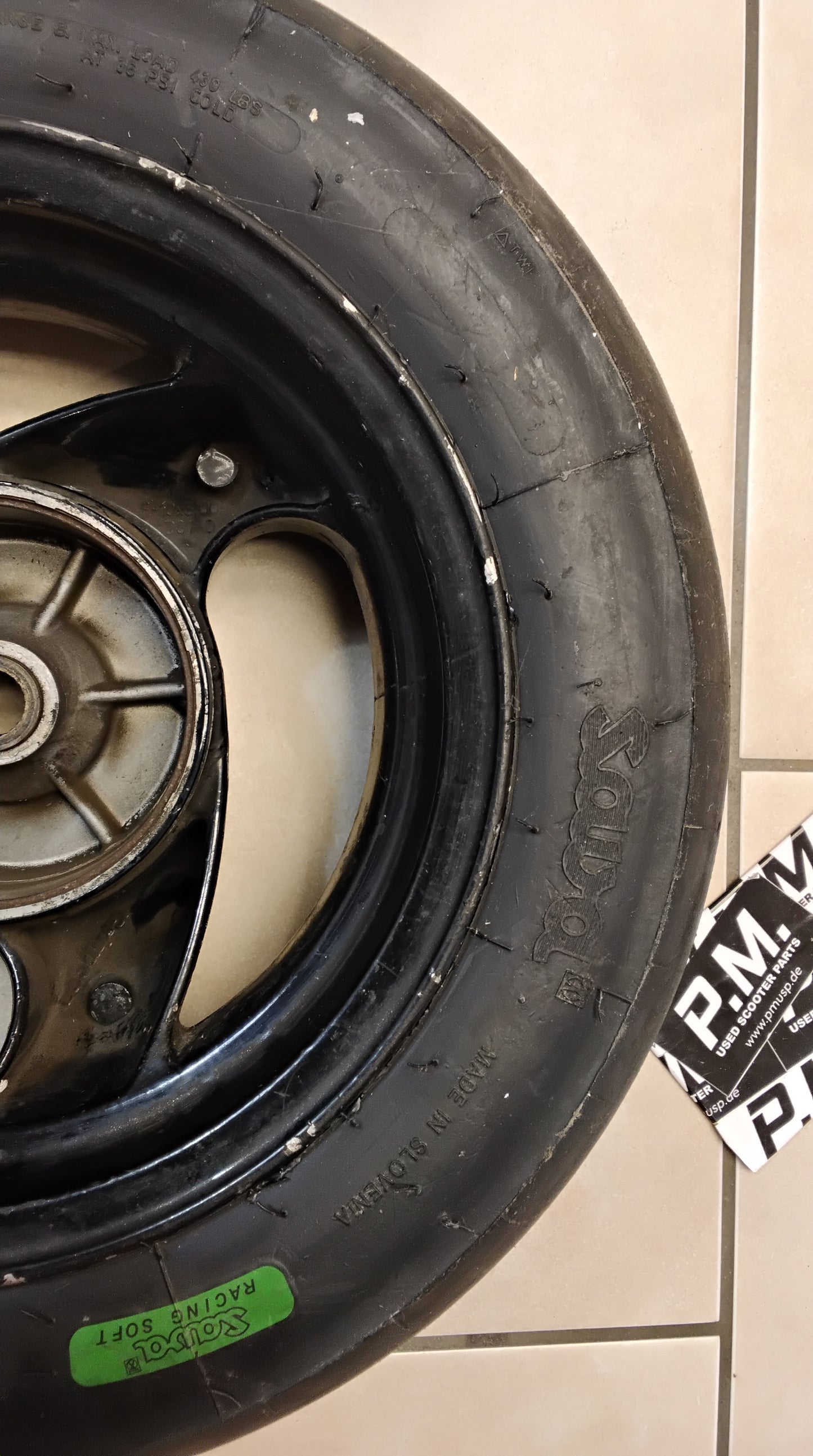 Piaggio TPH 125  Hinterrad Felge hinten Slick Reifen 10 Zoll