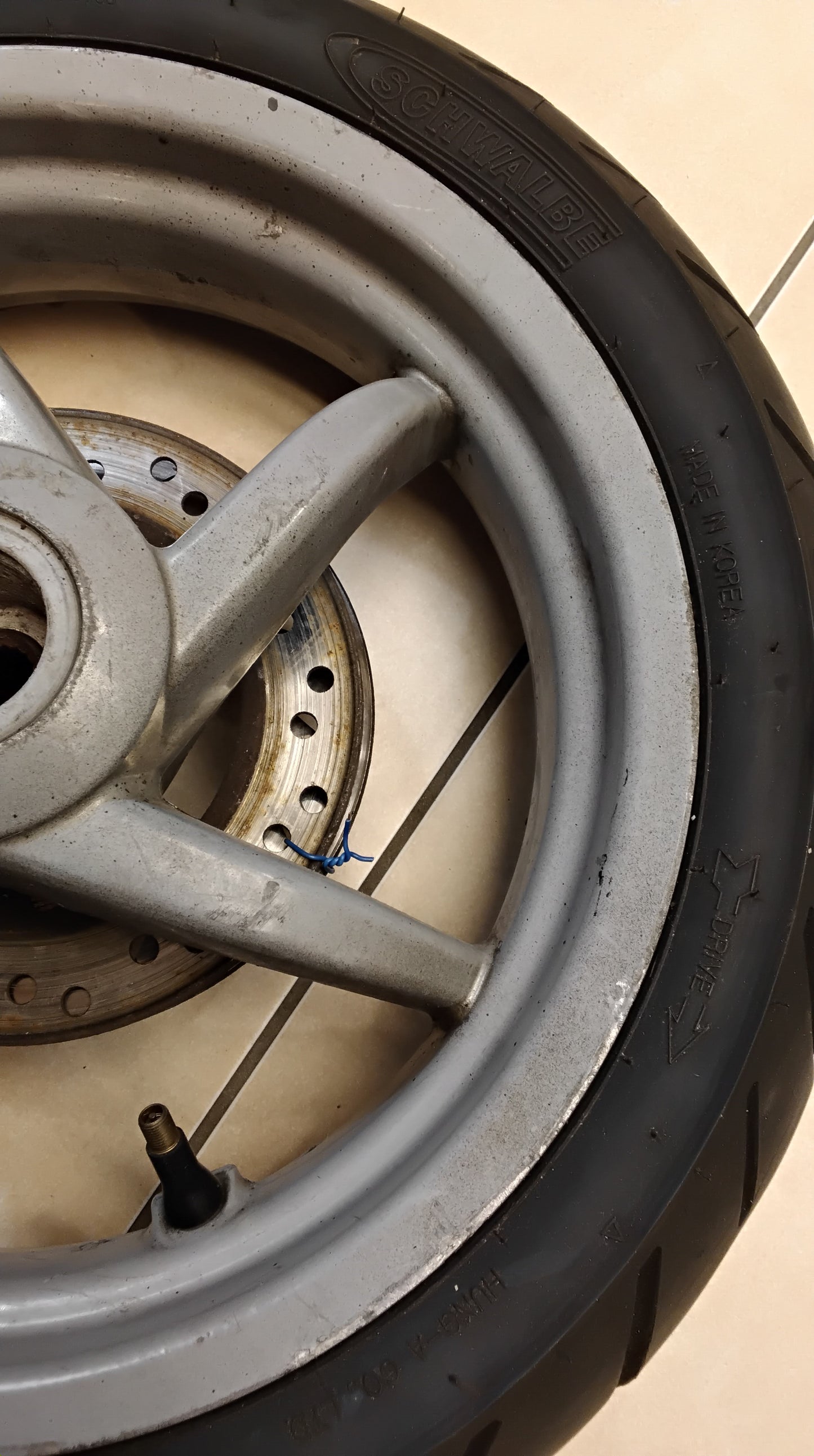 Felge hinten Minarelli Aprilia sr 50 Scheibenbremse