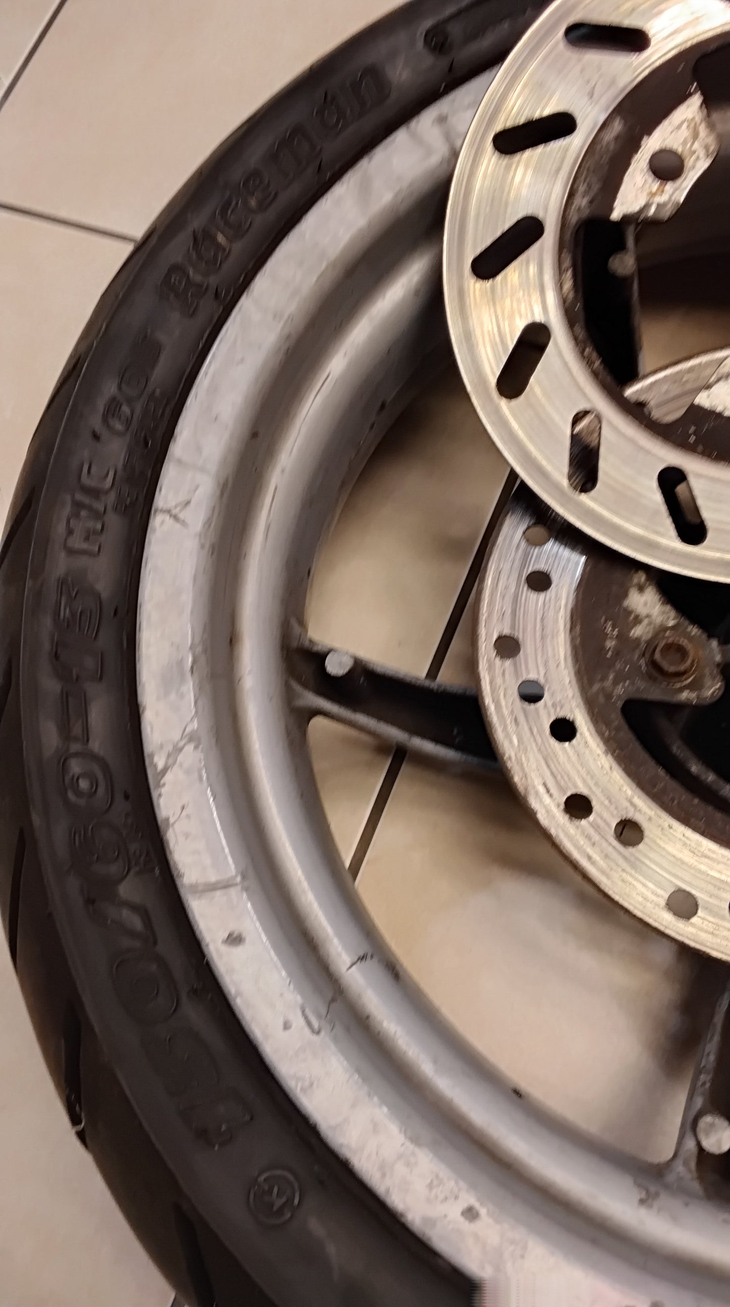 Felge hinten Minarelli Aprilia sr 50 Scheibenbremse